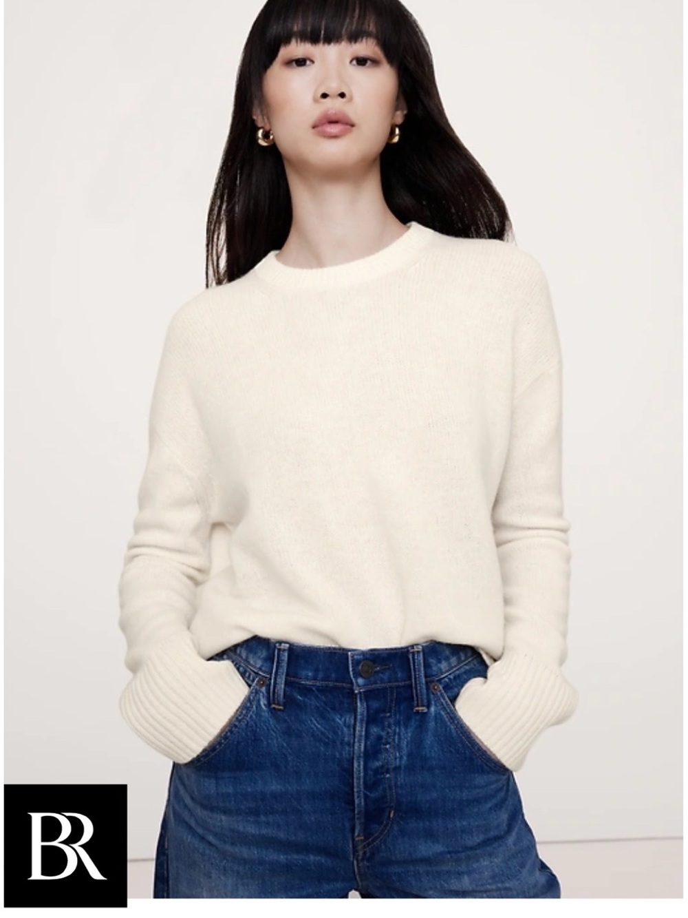 Banana Republic Midweight 100% Cashmere Crew-Neck Sweater *Never worn!*